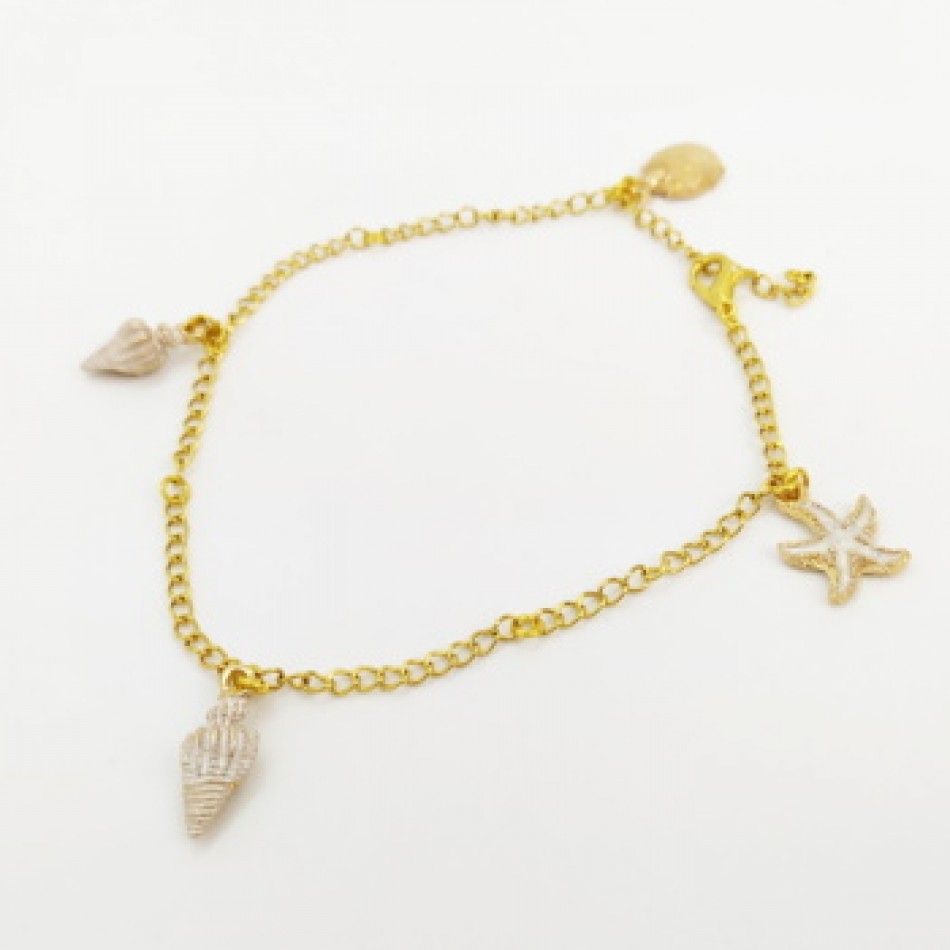 Χειροποίητη γυναικεία αλυσίδα ποδιού XALP-40