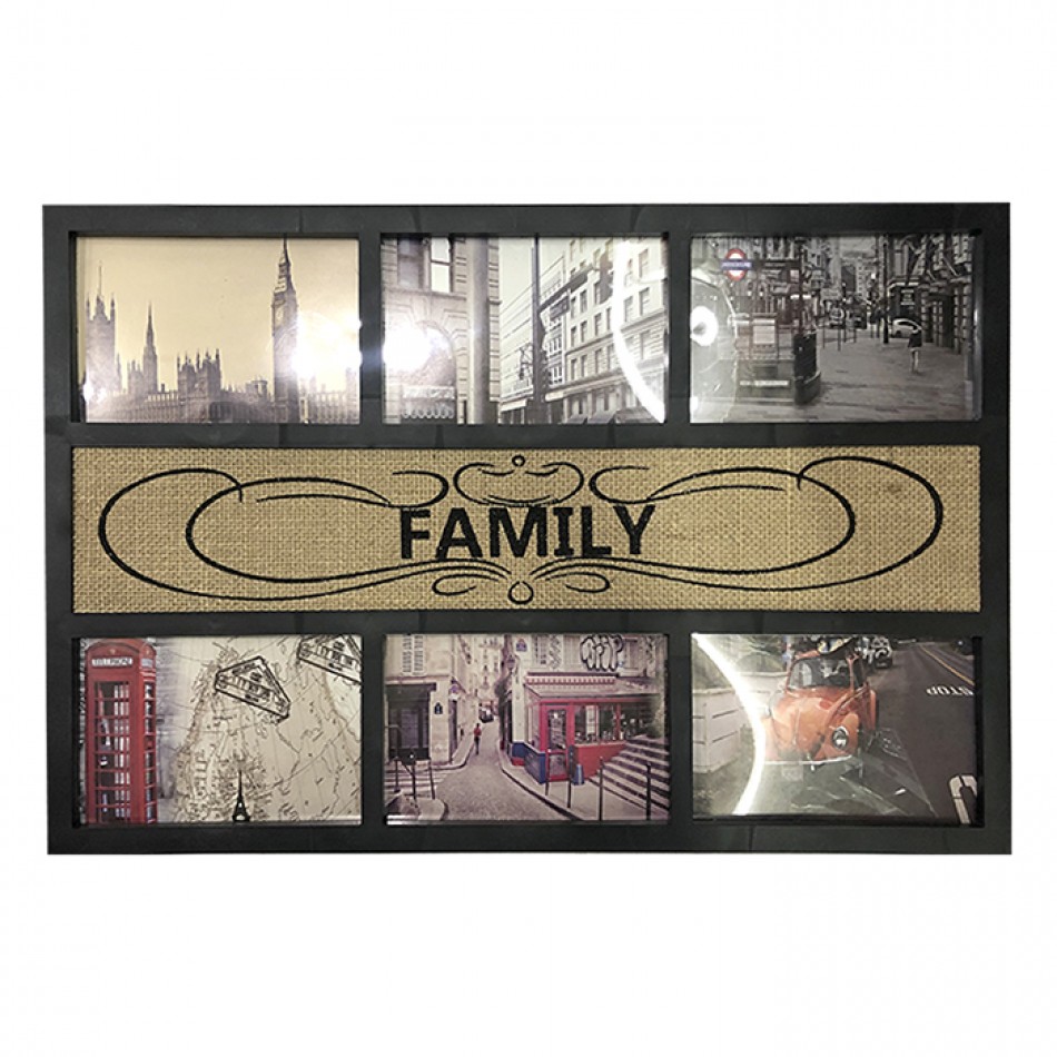 Κορνίζα πολλών θέσεων με λινάτσα DIAK-4