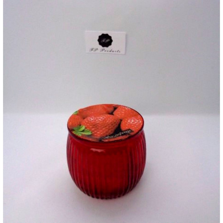 Αρωματικό κερί βάζο με άρωμα Φράουλα KAM-8