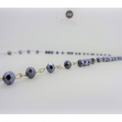 Χειροποίητο γυναικείο κολιέ ροζάριο- XGNK-3