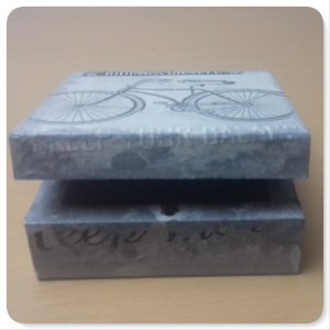 Ξύλινο κουτί για μπιζού decoupage Life is Like XKSK-9