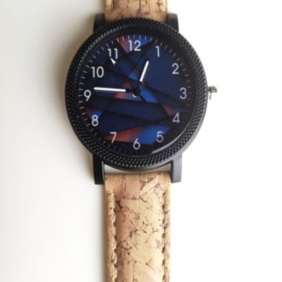 Ρολόι χειρός unisex λουράκι φελλού UNISEXR-4