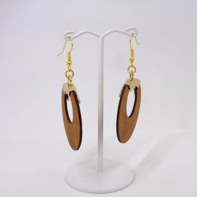 Σκουλαρίκια ξύλινα XGSK-16