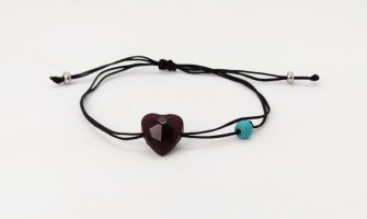 ΘEMA:  Βραχιόλι με χειροποίητη χάντρα από υγρό γυαλί.